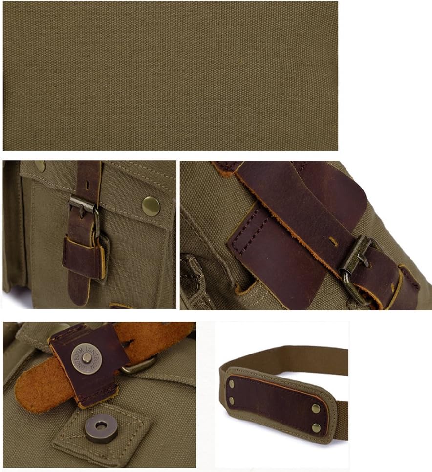 Shoulder Bag for Men - Canvas - Laptop Compartments