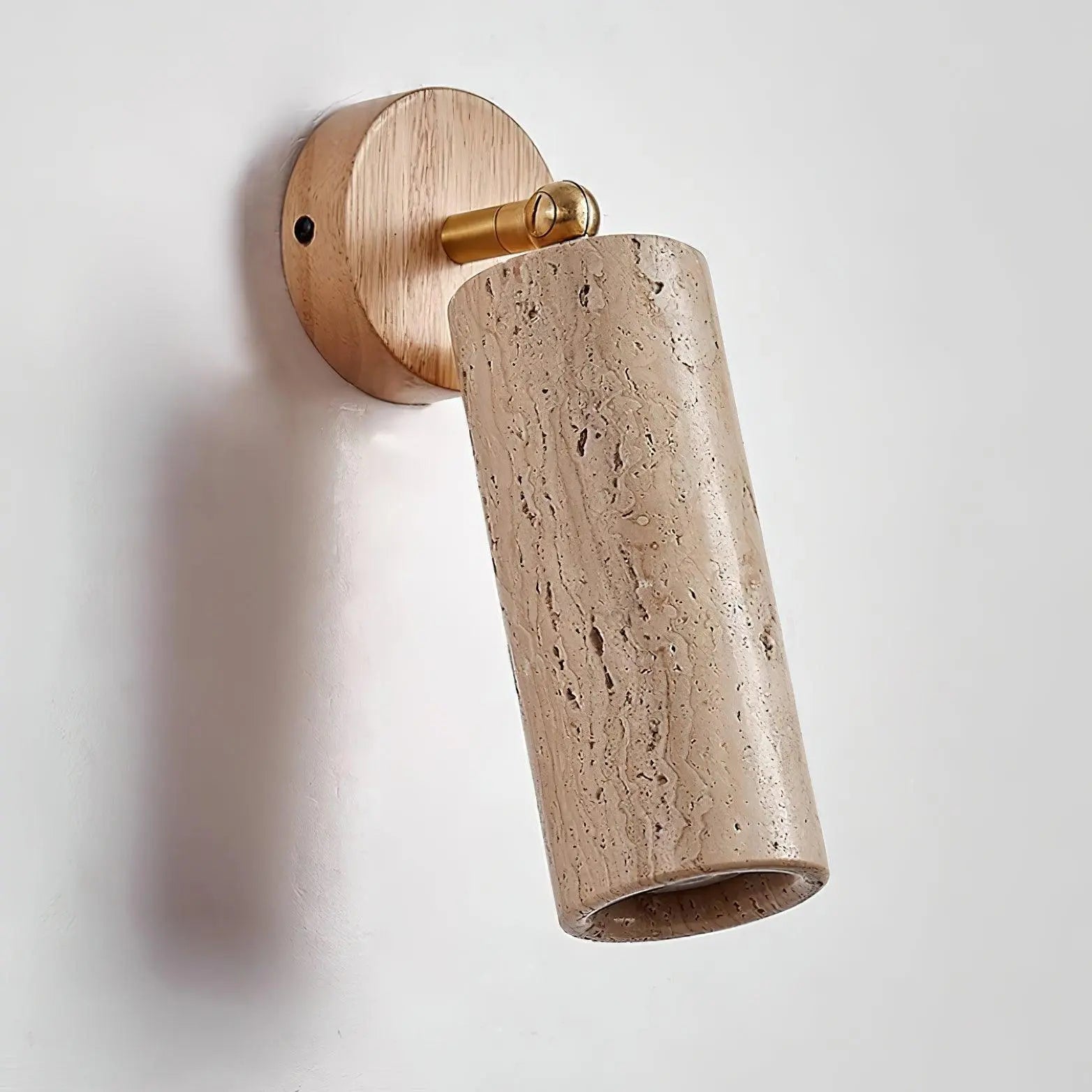 Lâit Wall Lamp – Luxe Design with Wooden and Travertine Details