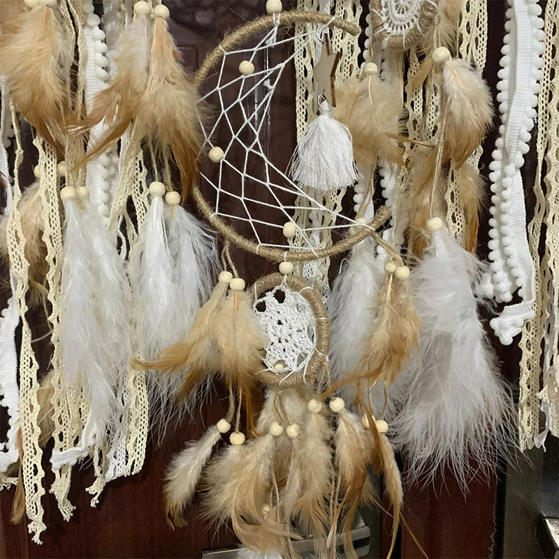 Bohemian Dreamcatcher Set - Handwoven Decoration | 5 Pieces