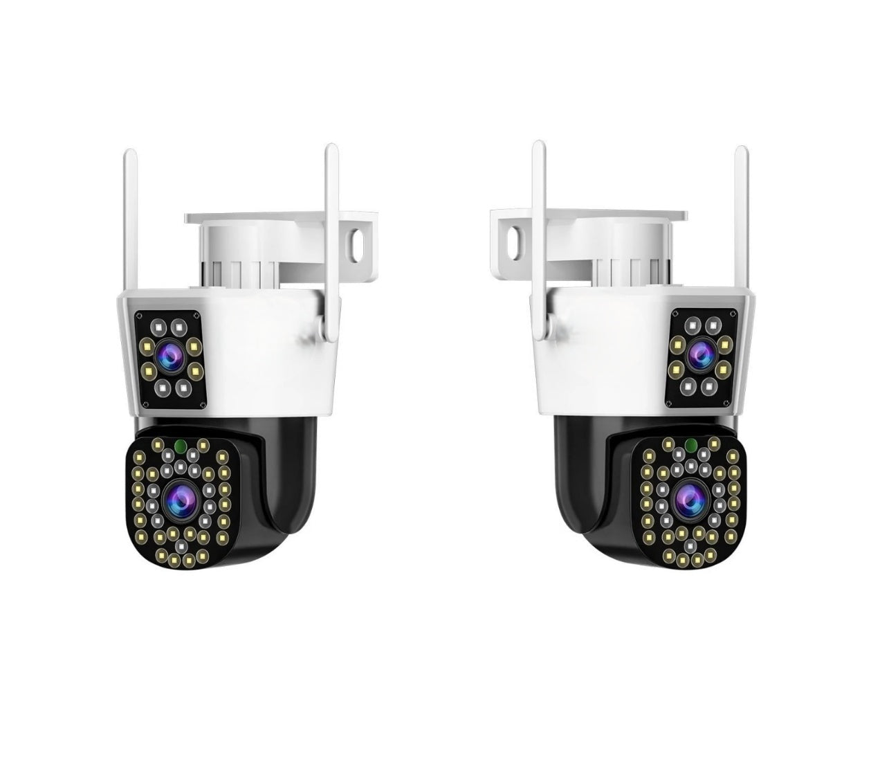 Set of 2 Security Cameras with Dual Lens – DualGuard Max 2-Pack