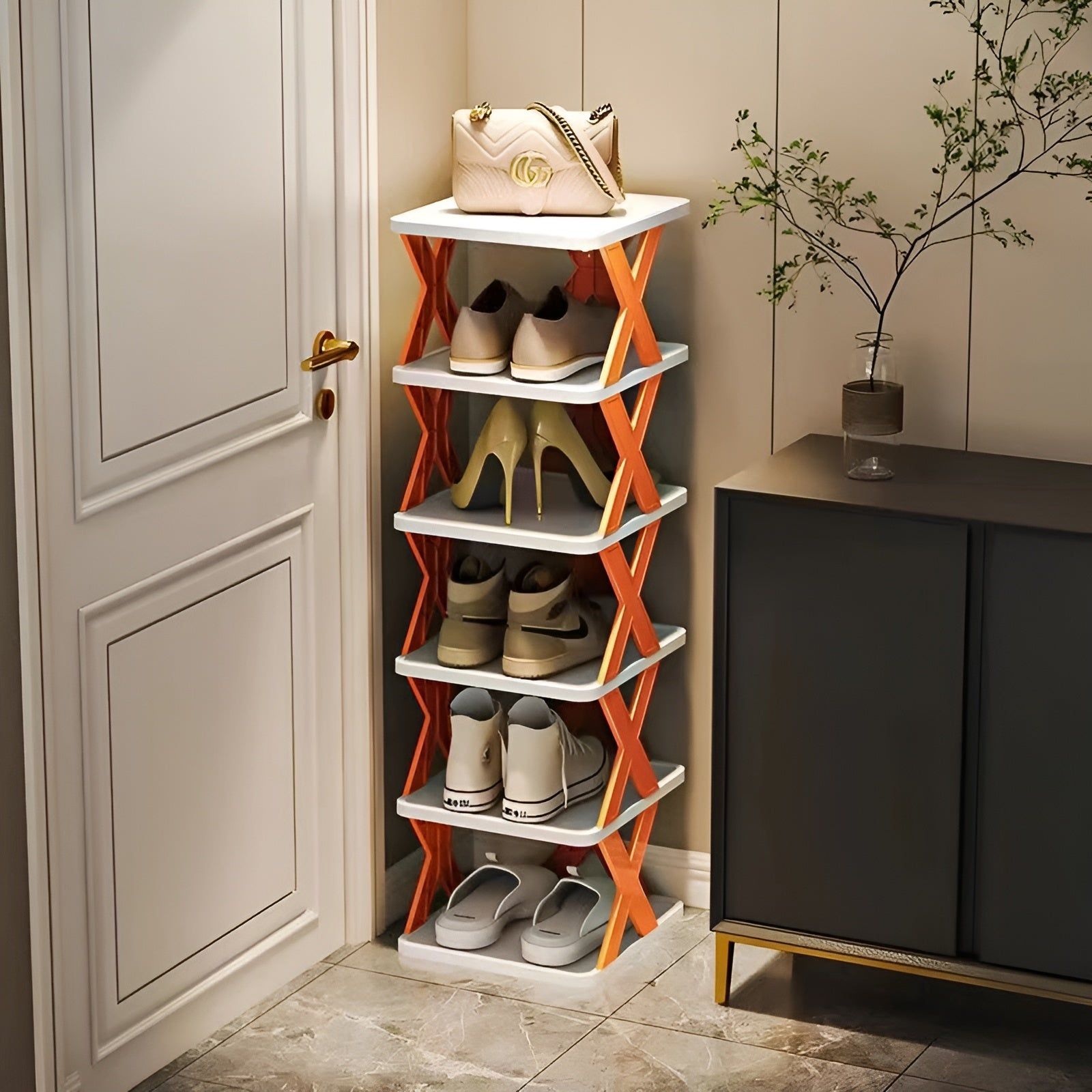 Multifunctional and Foldable Shoe Rack - SpaceSaver