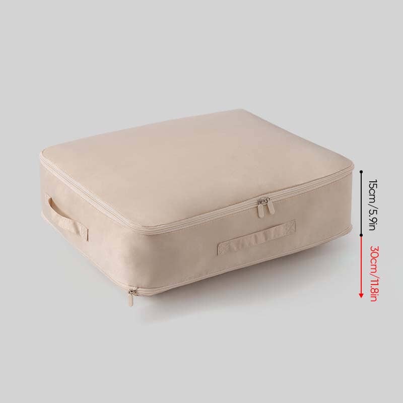 Extremely space-saving, self-compressing organiser