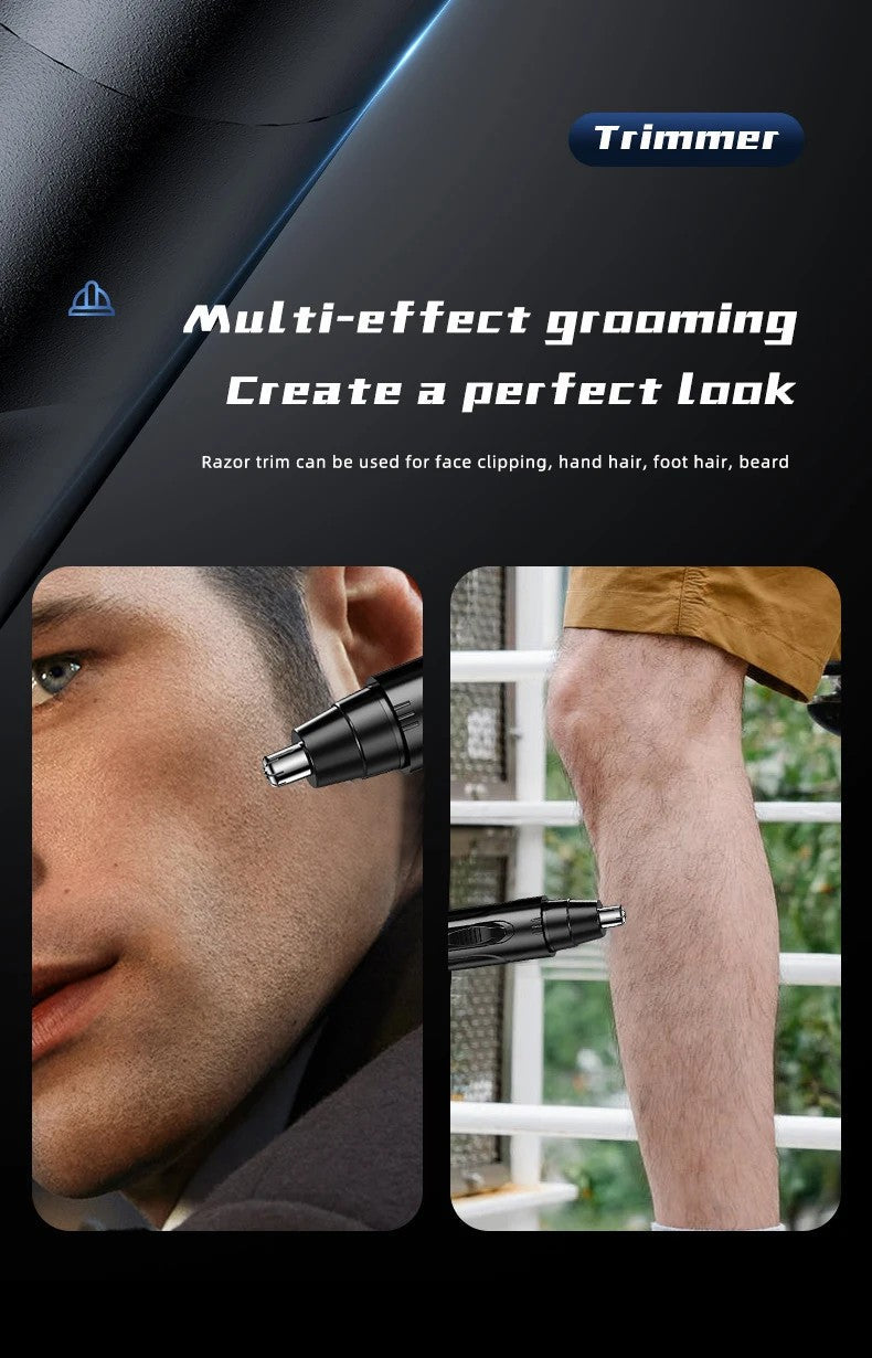 Nose & Ear Hair Trimmer - Pain-Free & Rechargeable