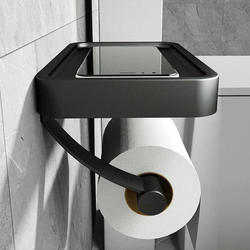 Toilet Roll Holder with Shelf – Stalux