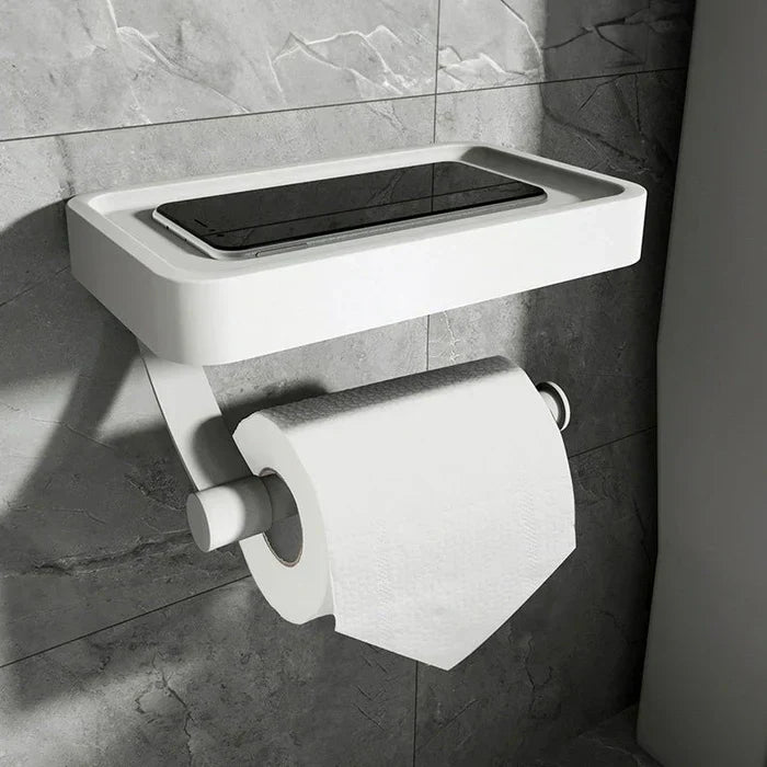 Toilet Roll Holder with Shelf – Stalux