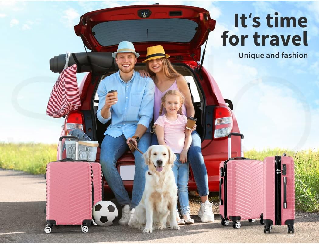 20" Hard Shell Cabin Suitcase with Lock & Spinner Wheels – Rosemont