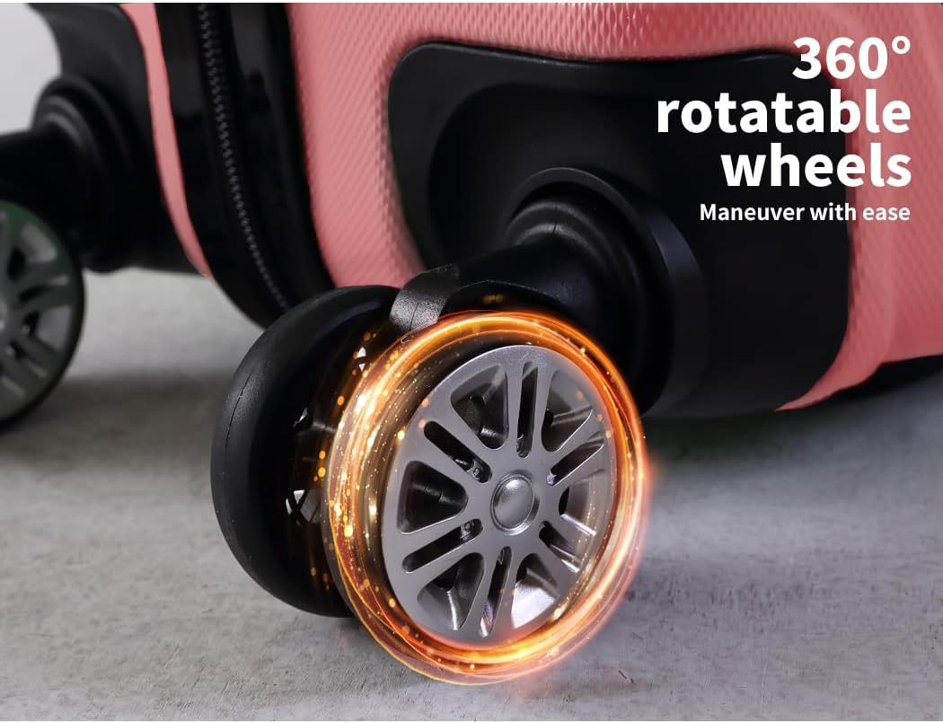 20" Hard Shell Cabin Suitcase with Lock & Spinner Wheels – Rosemont