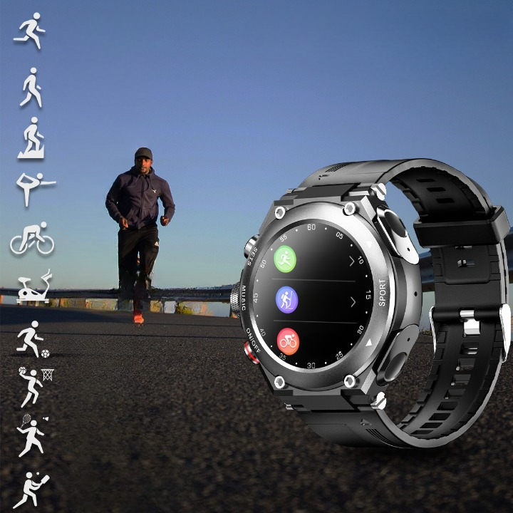Complete Smartwatch with Integrated Wireless Earbuds – AlphaX