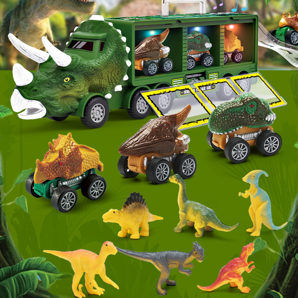 Dino Truck - Toy Lorry with Dinosaurs and Effects