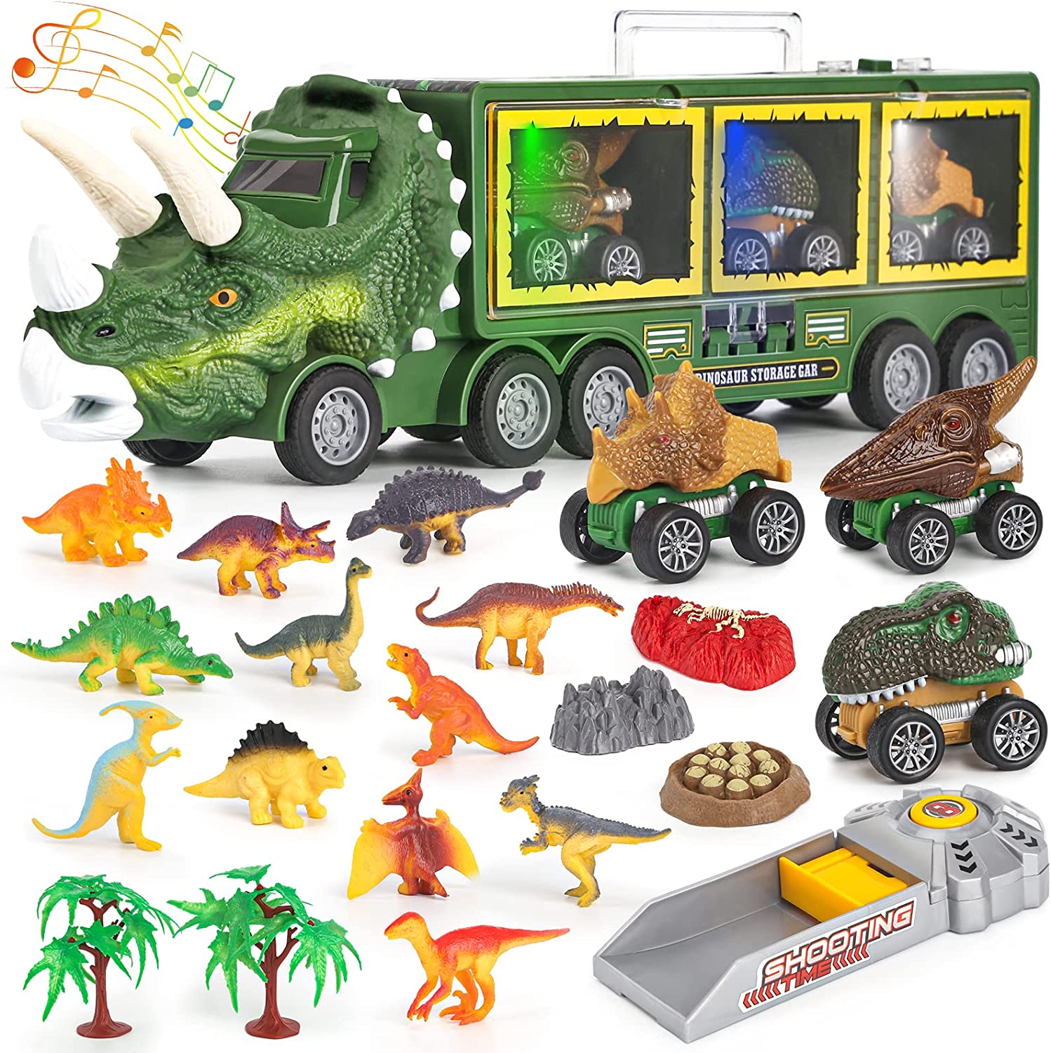 Dino Truck - Toy Lorry with Dinosaurs and Effects
