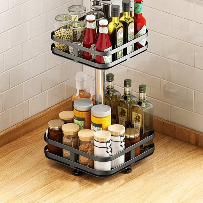 KitchenSpin Pro - 360° Rotating Storage Rack