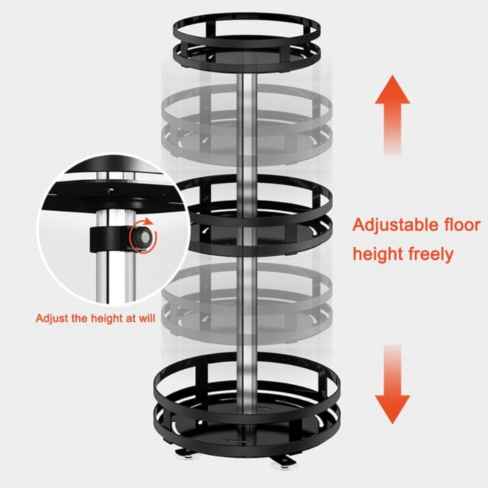 KitchenSpin Pro - 360° Rotating Storage Rack