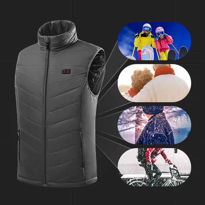 ThermoWarm Unisex Heated Gilet with Rechargeable Battery – Perfect for Cold Winter Days
