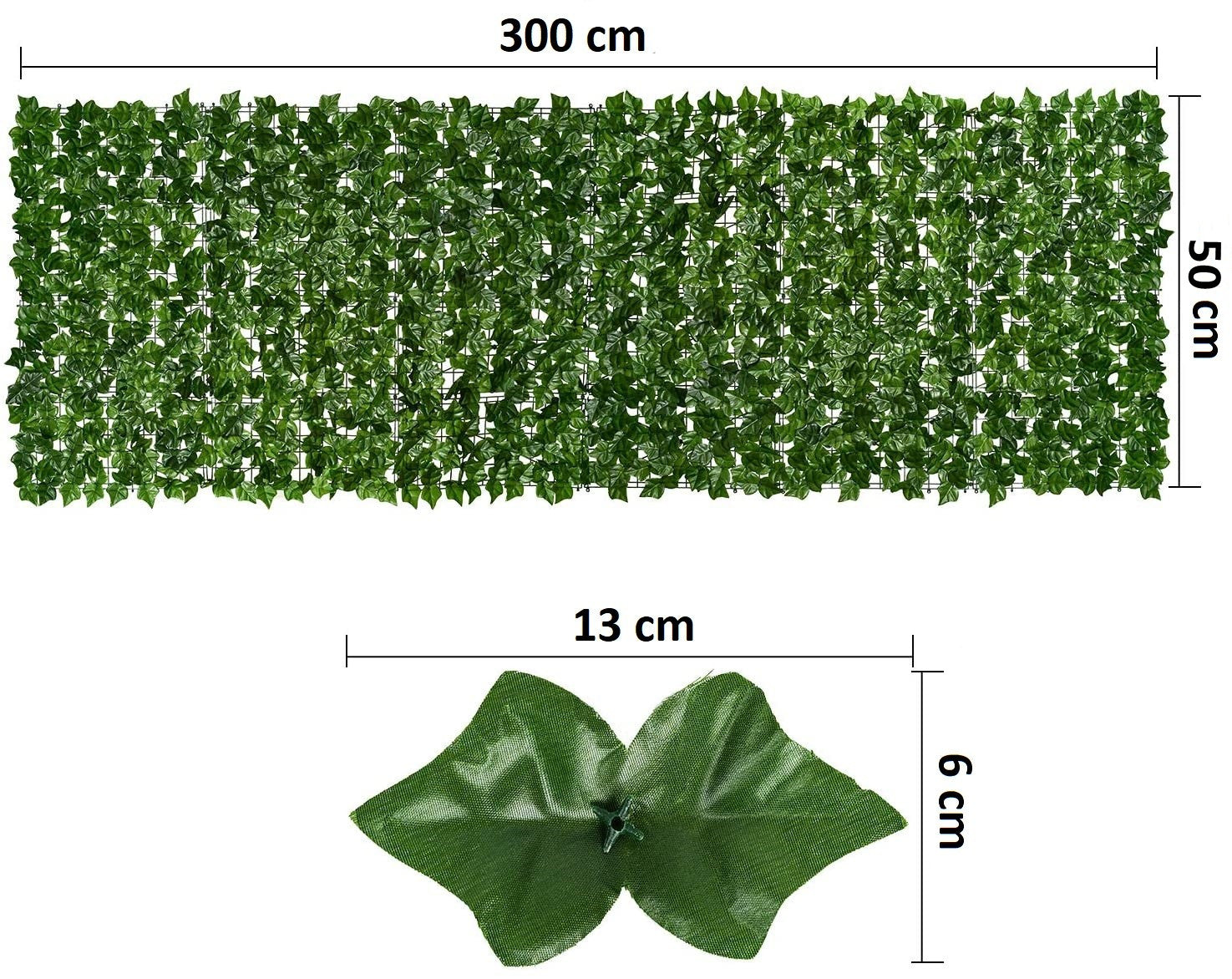 NatureCove Expandable Faux Ivy Fence | Silk-Like Privacy Screen for Indoor and Outdoor Use
