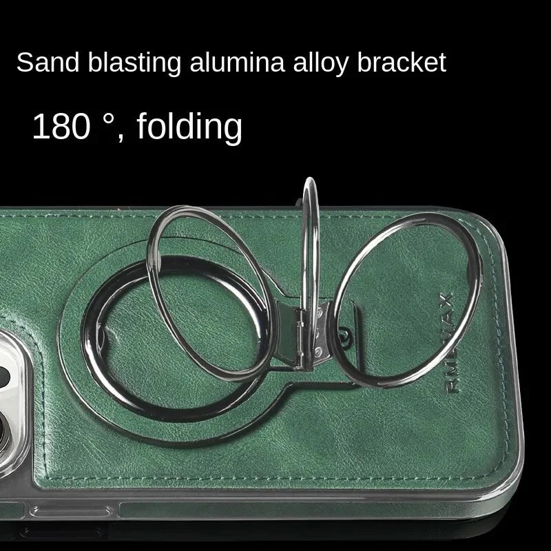 Leather Case with Invisible Stand for iPhone