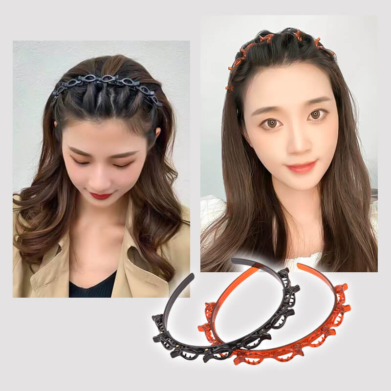 Braided Hairband with Grip – Bibi