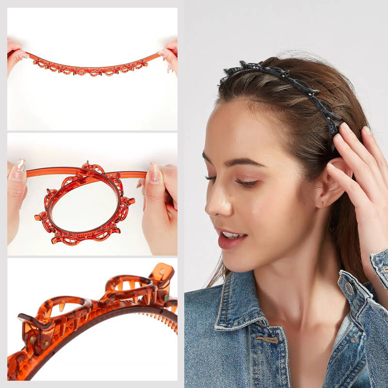 Braided Hairband with Grip – Bibi