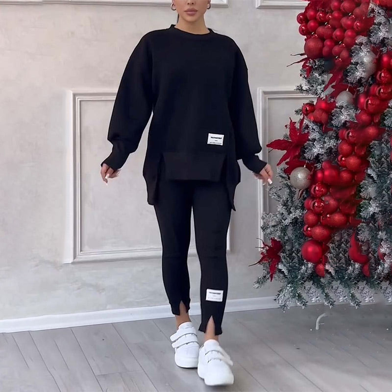 LuxeLounge Wearable Comfort Set | Oversized sweatshirt and seamless leggings for all-day style and ease