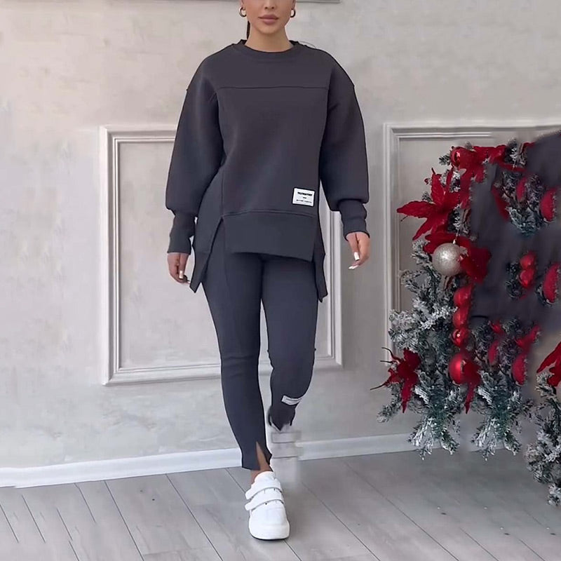 LuxeLounge Wearable Comfort Set | Oversized sweatshirt and seamless leggings for all-day style and ease
