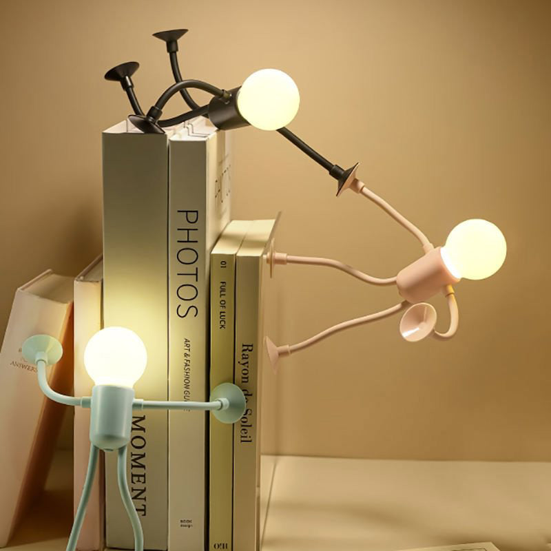 Flexible Desk Lamp with Suction Cup – Playful and Adjustable Lighting for Home or Work