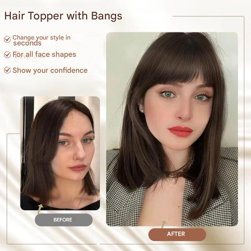 Clip-in Hair Piece with Fringe – Livia