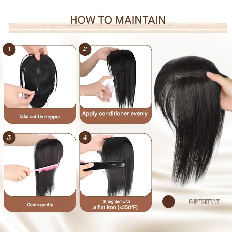 Clip-in Hair Piece with Fringe – Livia