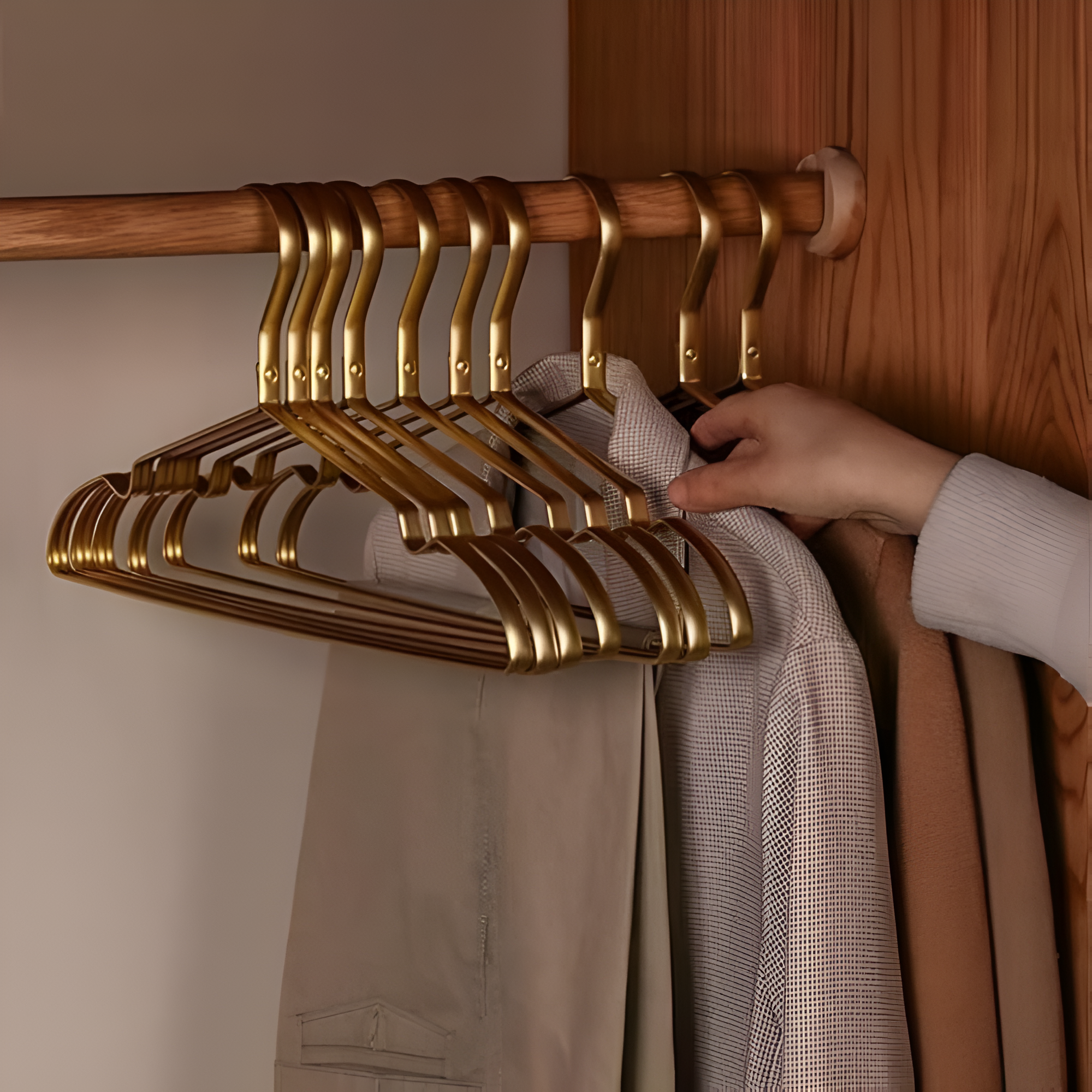 Anti-Slip Aluminium Hangers | Space-Saving Design