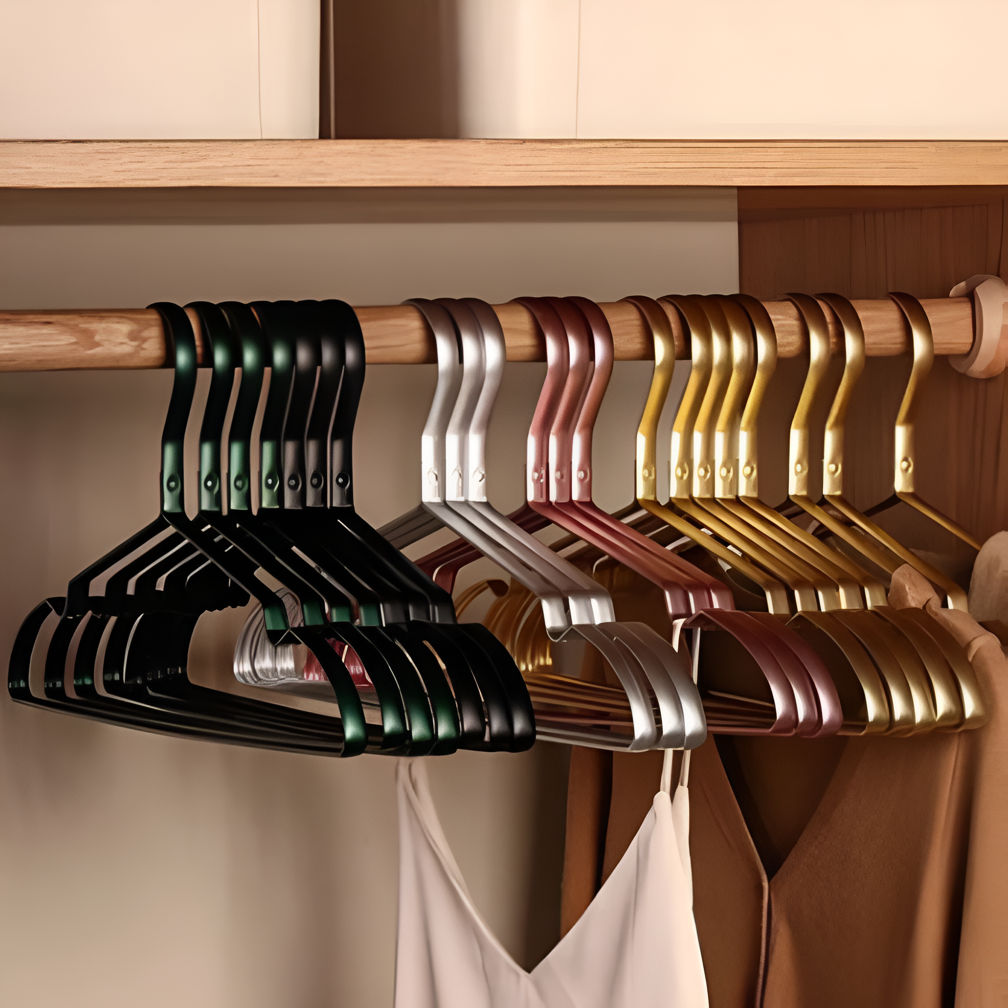 Anti-Slip Aluminium Hangers | Space-Saving Design