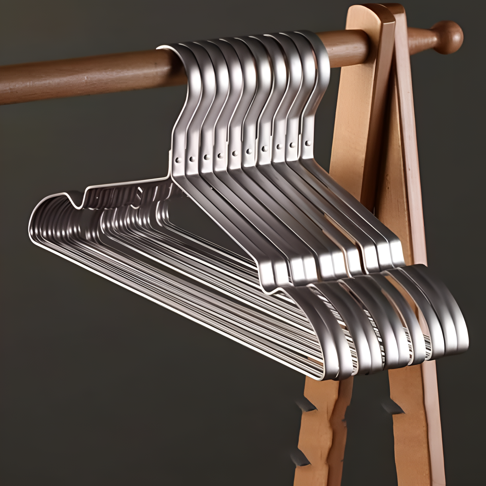 Anti-Slip Aluminium Hangers | Space-Saving Design