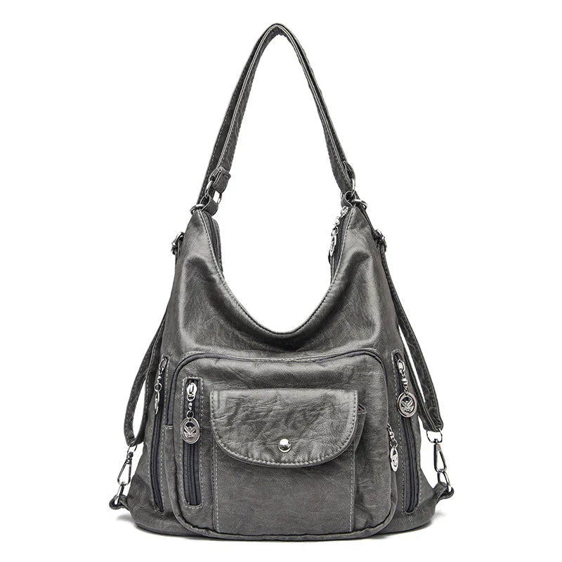 Soft Leather Shoulder Bag | Spacious Capacity - Versatile Design