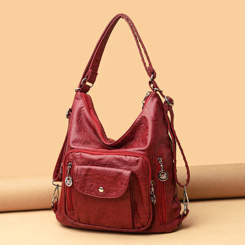 Soft Leather Shoulder Bag | Spacious Capacity - Versatile Design