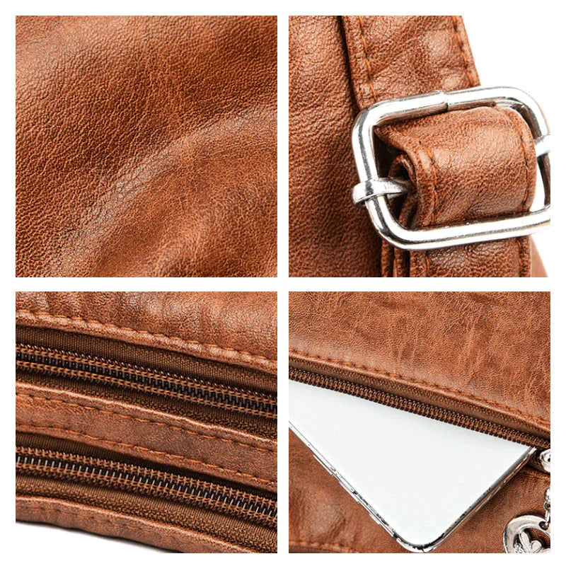 Soft Leather Shoulder Bag | Spacious Capacity - Versatile Design