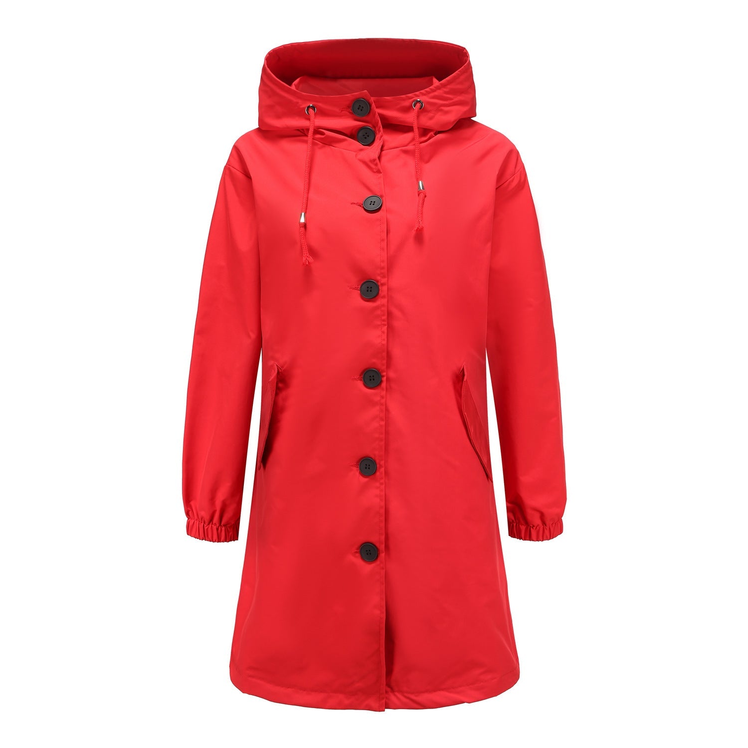 Ladies' Raincoat - Stylish with Hood, Waterproof