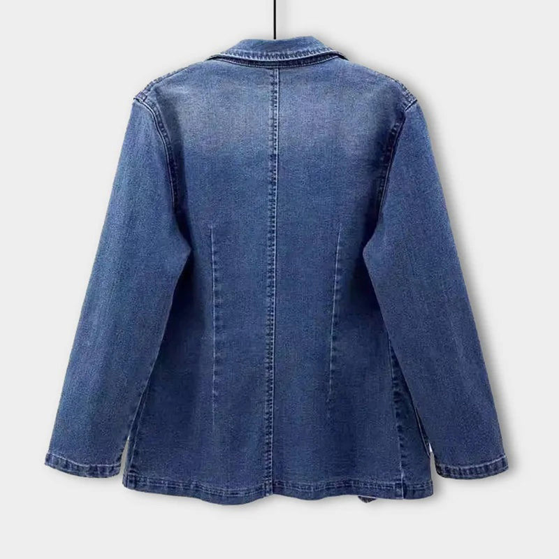 Stylish Denim Blazer for Women - Casual and Elegant