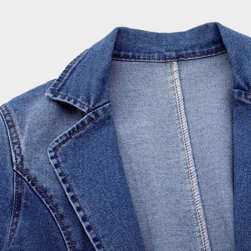 Stylish Denim Blazer for Women - Casual and Elegant