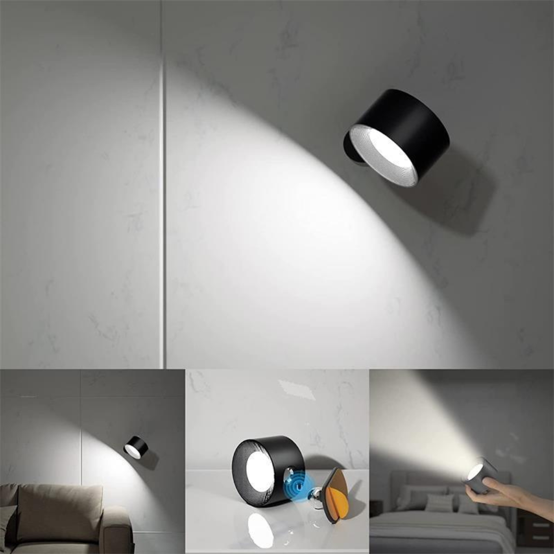 Wireless 360° Rechargeable LED Wall Light