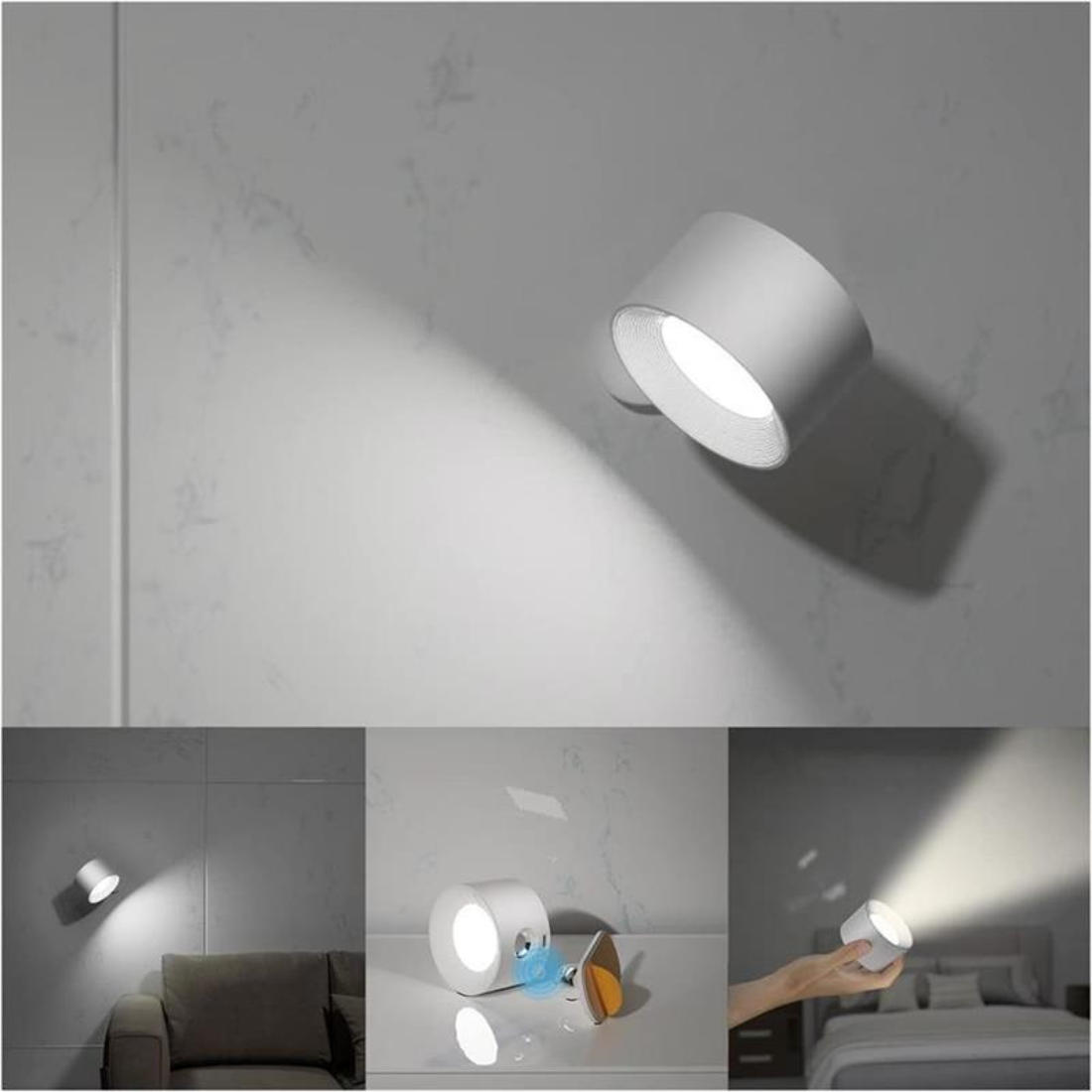 Wireless 360° Rechargeable LED Wall Light