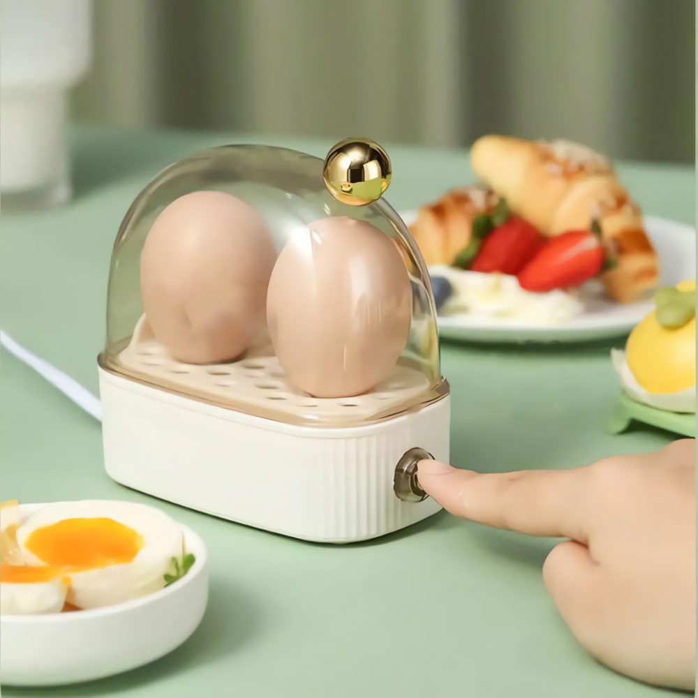 Electric Egg Cooker - Quick & Beautiful Breakfast | Compact Design