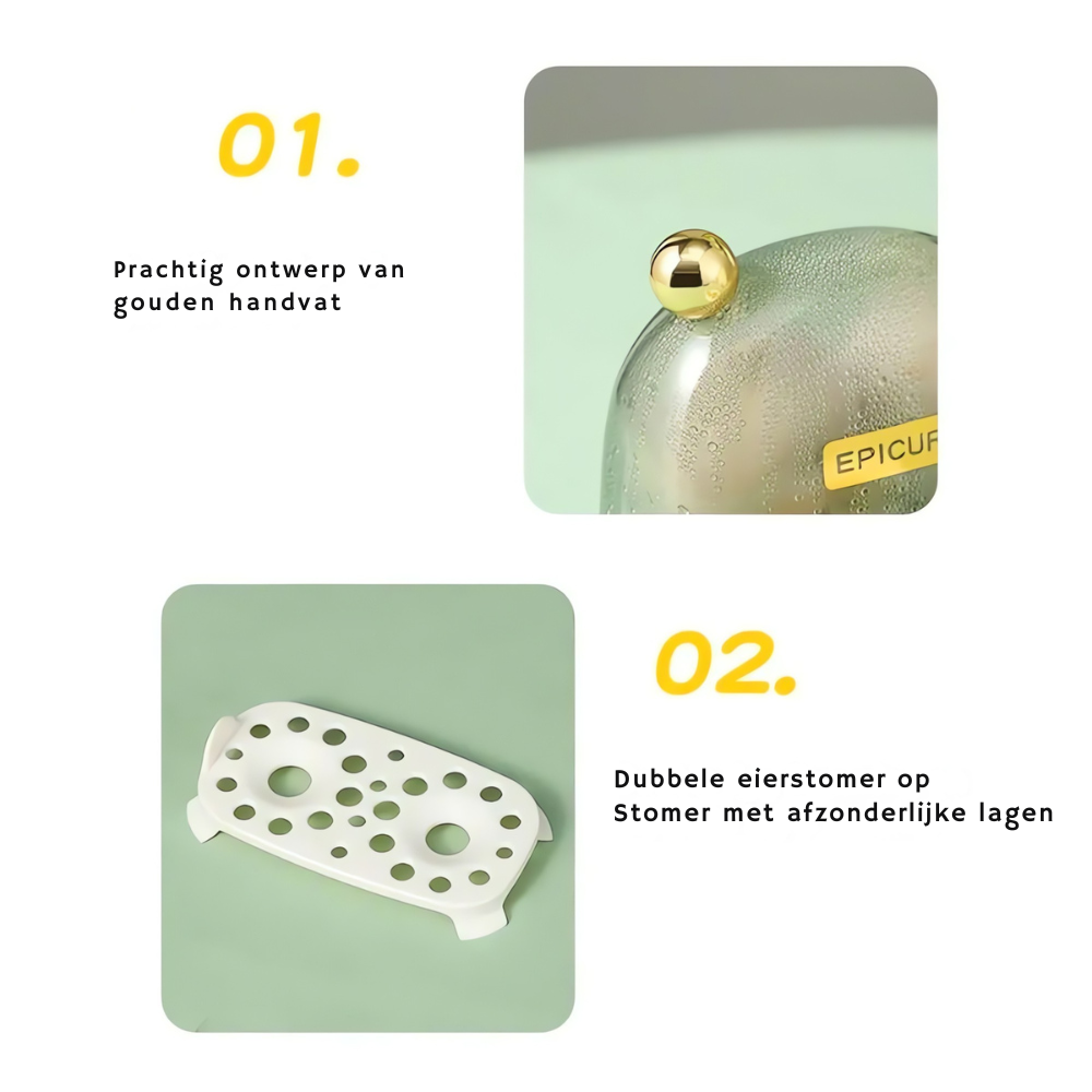 Electric Egg Cooker - Quick & Beautiful Breakfast | Compact Design