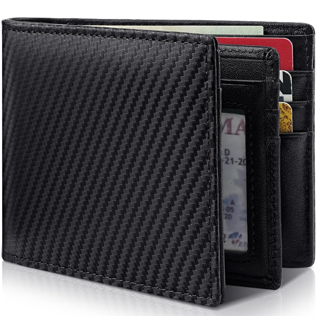 Men's Wallet - Genuine Leather RFID Bifold | StitchCraft
