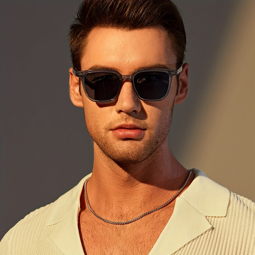 Men's Sunglasses - Square Frame - Durable and Lightweight