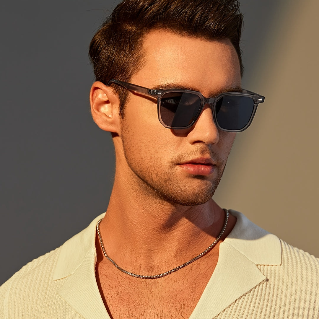 Men's Sunglasses - Square Frame - Durable and Lightweight