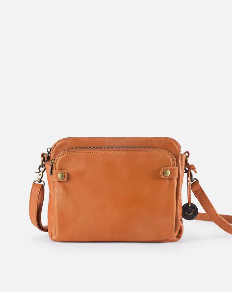 Stylish Leather Crossbody Shoulder Bag - Elegance & Space