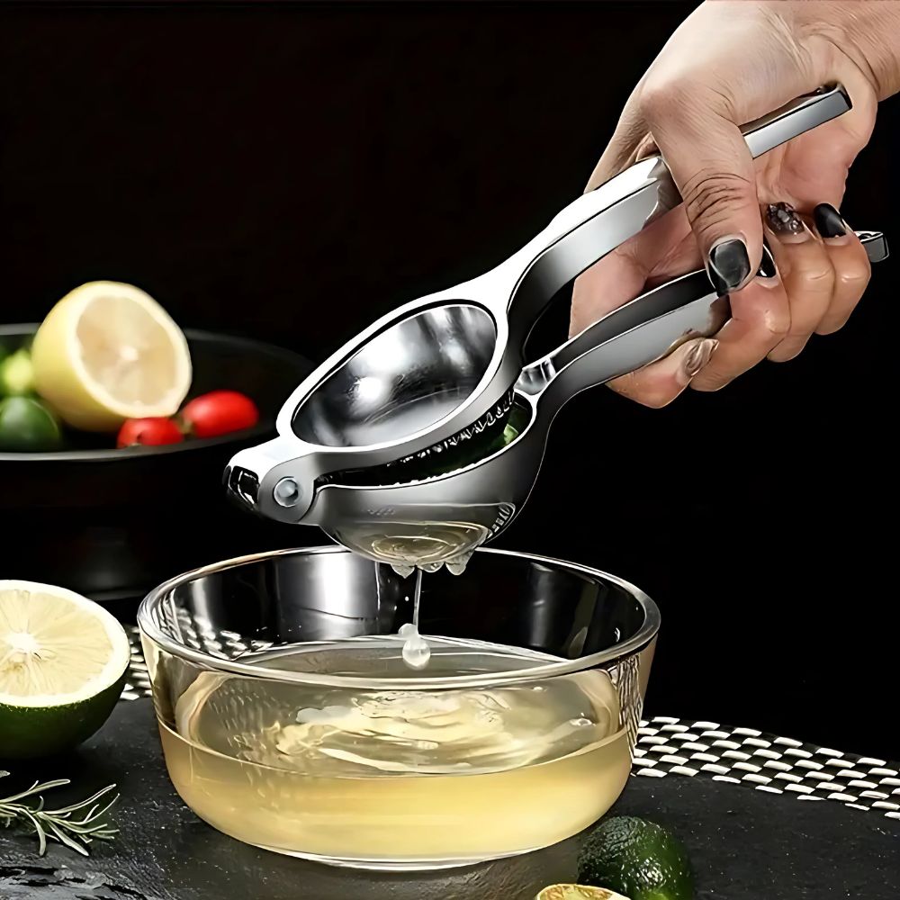 Stainless Steel Citrus Juicer with Ergonomic Handle - Durable & Efficient