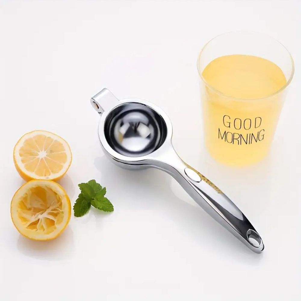 Stainless Steel Citrus Juicer with Ergonomic Handle - Durable & Efficient
