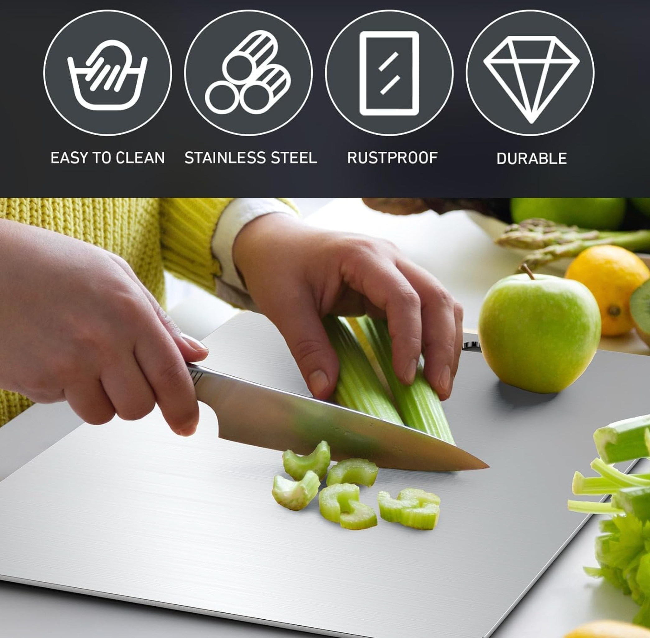 Titanium Pro Chopping Board - Scratch-Resistant & Hygienic