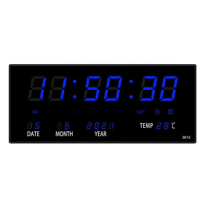 LED Wall Clock with Mirror Effect – Lumino