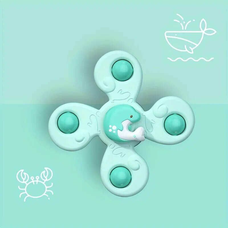 Colourful Baby Spinning Wheel with Suction Cup – SpinFun Mini