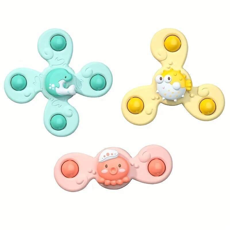 Colourful Baby Spinning Wheel with Suction Cup – SpinFun Mini