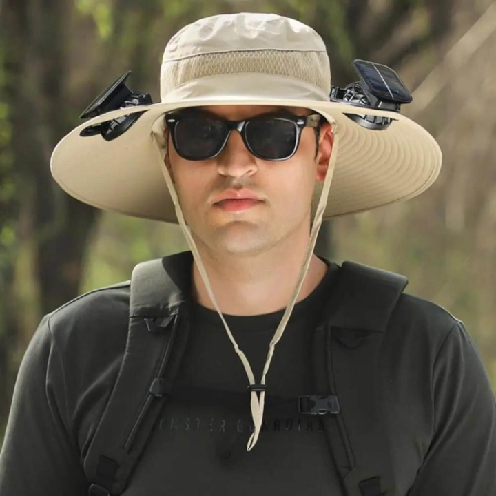 Solar Energy Hat with Fan and UV Protection - SolarCool™ VentiHat